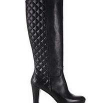 W11 ATELIER ITALIAN COLLECTION Black quilted leather heeled boot