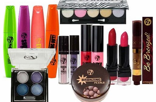 W7 Bulk Clearance - Mixed Set of 4 Randomly Picked Make Up Products By W7 Cosmetics