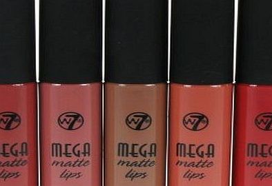 W7 Mega Matte Lips Lipgloss 5 Shades