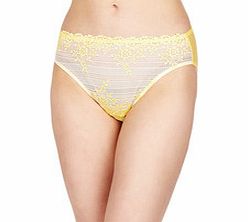 Wacoal Embrace Lace yellow embroidered briefs