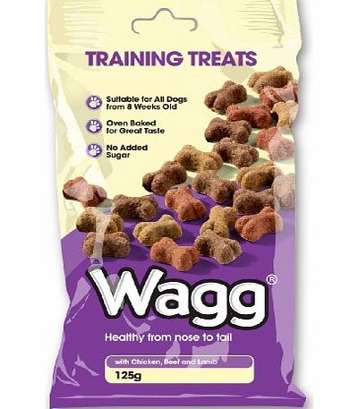 Wagg Training Treats With Chicken, Beef and Lamb 125 g (Pack of 7)