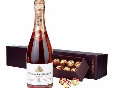 Pink Champagne & Truffles Gift Set