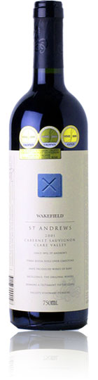 Wakefield and#39;St Andrewsand39; Cabernet Sauvignon 2004 Clare Valley (75cl)