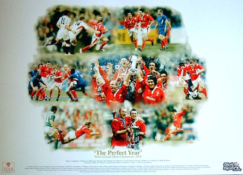 Wales 2005 Limited edition Grand Slam print - WAS andpound;19.99