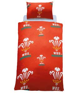 Wales Rugby Duvet Cover Set - Single