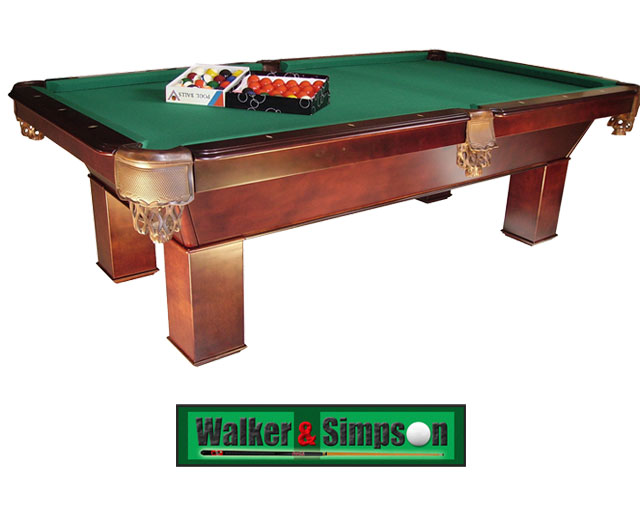 Walker and Simpson 8ft Pool Table Slate Bed Walker and Simpson