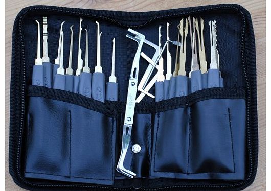 24 piece GOSO lock pick set and FREE ``How to pick cylinder locks guide``