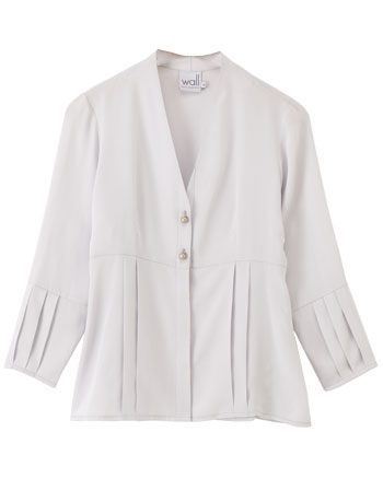 Wall Luxury Essentials Silk pleat sleeve blouse