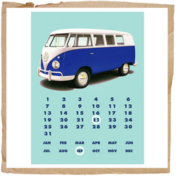 VW Bay Window Kombi Calendar N/A
