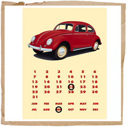 VW Beetle Calendar N/A