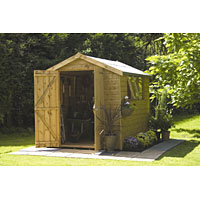 WALTON Groundsman Apex Double Door Shed 8and#39; x 6and39;