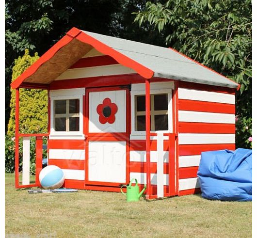 6ft x 5ft Wooden Honeysuckle Playhouse - Brand New 6x5 Wood Cottage Playhouses
