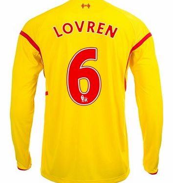 Liverpool Away Shirt 2014/15 Long Sleeve with