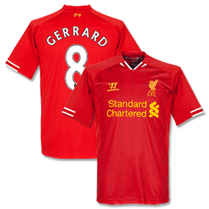 Liverpool Home Shirt 2013 2014 + Gerrard 8