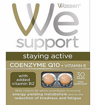 Wassen We Support staying active. COENZYME Q10  