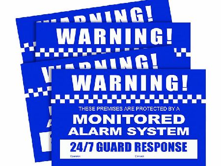 Watchguard VSCDSA Alarm Warning Stickers A4 Size