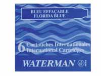 waterman blue short ink cartridges, PACK of 6