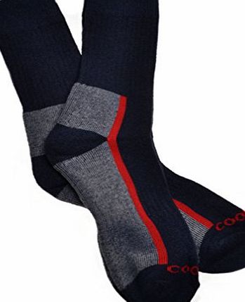 WB Socks 2 Pairs of Mens Thick Cotton Coolmax Socks - Hiking, walking
