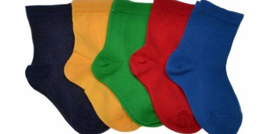WB Socks 5 pairs of Cotton Boys Socks Age 2-3 Years