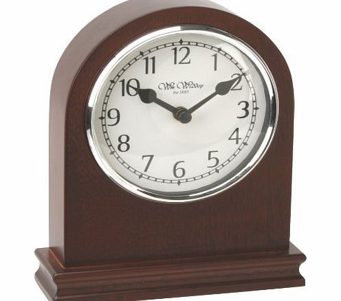 WBL Wm. Widdop Arched Birch Wood Mantel Clock with Arabic Dial (W9699)