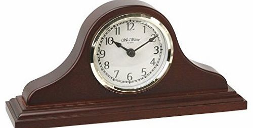 Wm. Widdop Napoleon Birch Wood Mantel Clock with Arabic Dial (W9701)