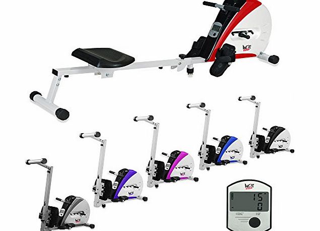 We R Sports Premium Rowing Machine Body Tonner Home Rower Fitness Cardio Workout Weight Loss (Purple)