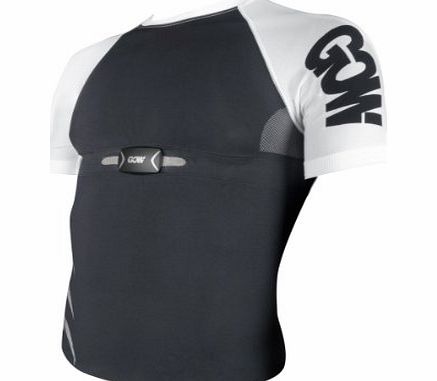 Weartech Mens Gow Smart Sports T-Shirt (Intergrated Cardiac Sensors) - Grey/White, Medium