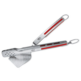 weber 2 Piece Stainless Steel Tool Set (Red
