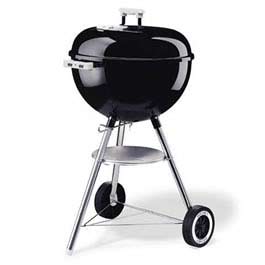 weber One Touch Silver Charcoal Barbeque Grill