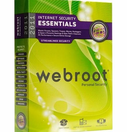 Webroot Software Inc Webroot Internet Security Essentials 2011, 3 user (PC)