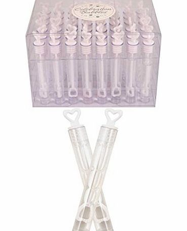 Wedding Bubbles Box of 48 Wedding Wand Tube Bubble Wedding Favours- NEW