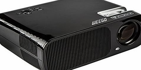 WEEGO Portable HD LED Projector for Home Theater 2600 Lumens Support 1080P USB/HDMI/TV or DTV/AV/YPBPR/VGA/Audio Input