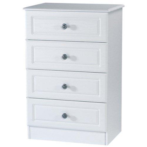 Welcome Furniture Amelie White Midi 4 Drawer Chest