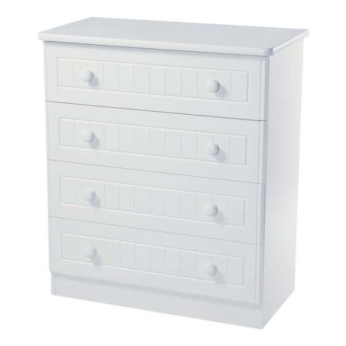 Welcome Furniture Cornwall White 4 Drawer Chest
