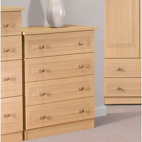 Welcome Furniture Eske 4 Drawer Chest in Beech