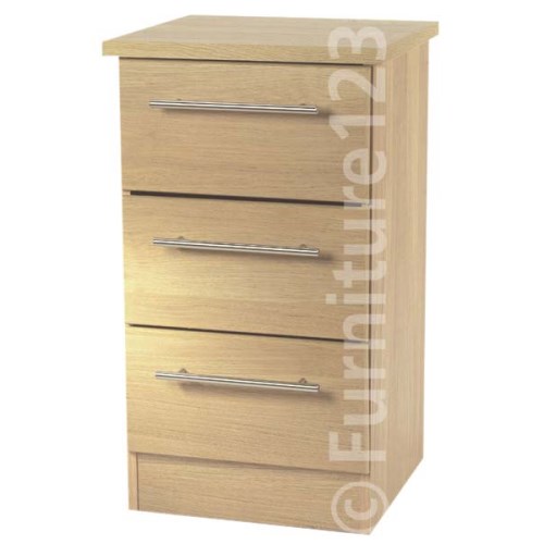 Welcome Furniture Loxley 3 Drawer Chest in Maple