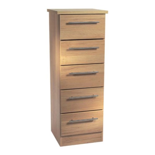 Welcome Furniture Loxley Narrow 5 Drawer Chest