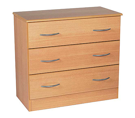 Welcome Furniture Stratford 3 Drawer Chest in Beech