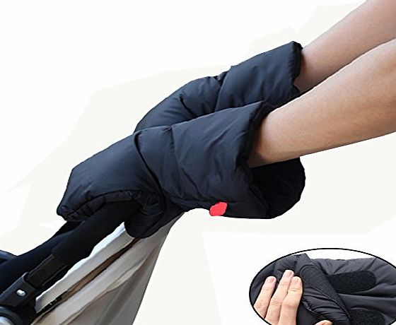 Welkey Pram Hand Muff - Pushchair Gloves -Golf trolley Gloves- Baby Carriage Hand Cover -Welkey Waterproof Anti-freeze Extra Thick Warm Winter Stroller Accessories