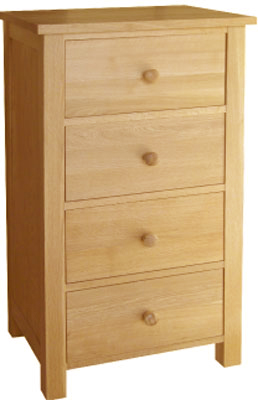 WELLINGTON 4 DRAWER CHEST OF DRAWERS OILED