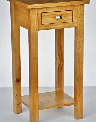 New Solid Oak Compact Tall Slim Small Telephone / Phone / Console / Lamp / Hall way / plant / bedside Table