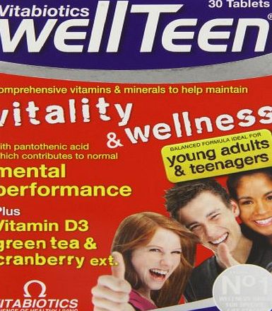 Vitabiotics Wellteen - 30 Tablets