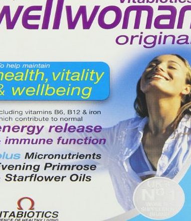 Wellwoman Vitabiotics Wellwoman Original Vitamin amp; Mineral Formula With Evening Primrose amp; Starflower Oils 30 Capsules