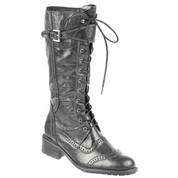 Female Wen45200 Leather Upper Textile Lining Casual in Black