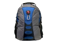 Swissgear Rival back pack blue laptop bag fits up to 15.4 Material: Poly Nylon and PVC
