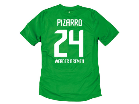 Nike 2011-12 Werder Bremen Nike Home Shirt (Pizarro 24)