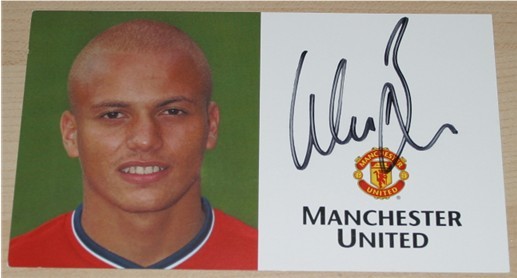 WES BROWN SIGNED OFFICIAL CLUB PROMO CARD