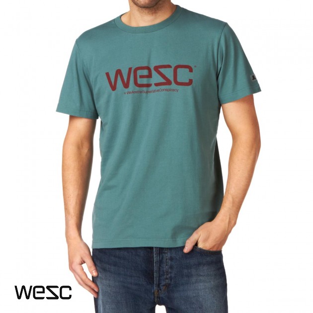Mens Wesc Wesc Soft T-Shirt - Botancial Green