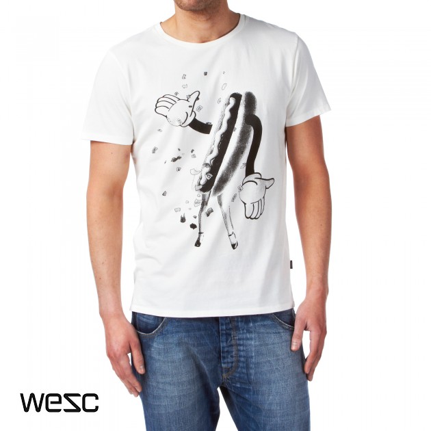 Mens Wesc Wurst T-Shirt - Winter White