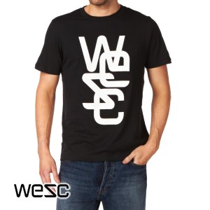 T-Shirts - Wesc Overlay T-Shirt - Black